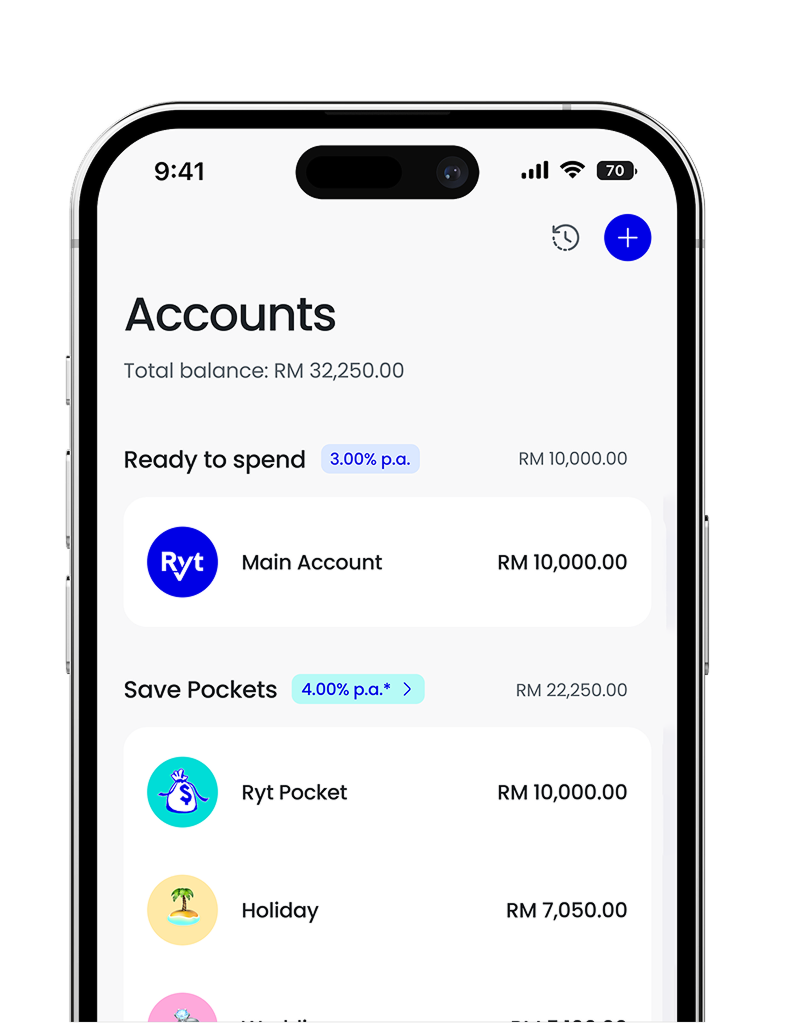 Earn up to 4% p.a., paid daily.